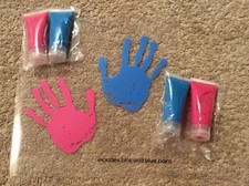 TINY IDEAS Handprint Paints. Pink  Blue Paints. No Canvas.