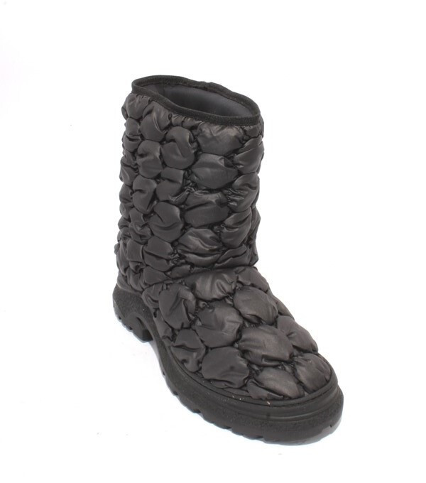 FRAU 44 Black Puffy Boots Pull-On Ankle Comfort Boots 41  display picture 2