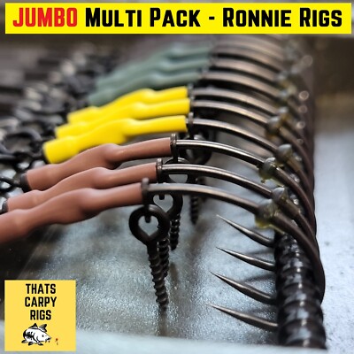 JUMBO Multipack Ronnie Rig / Spinner Rig / unsichtbarer Ausleger / fertiges Karpfen-Rig