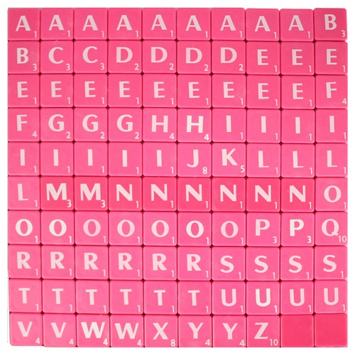 100 Plastik Scrabble Fliesen Weiß Schwarz Buchstaben Zahlen Für Basteln Alphabet - Bild 22 von 35