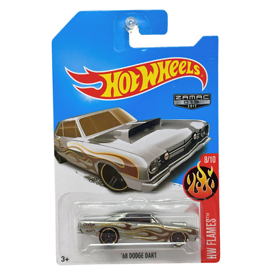 Hot Wheels ZAMAC 1968 Dodge Dart HW Flames 1:64 Diecast | eBay