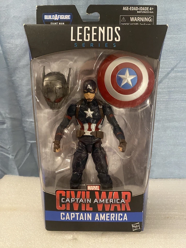 Marvel Legends Guerra Civil Capitán América Gigante Ant-Man Construye una figura CABEZA BAF Foto 2 de 3