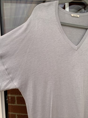 American Vintage Jumper Dress Pale Grey Wool Mix Size Large - Picture 5 of 8