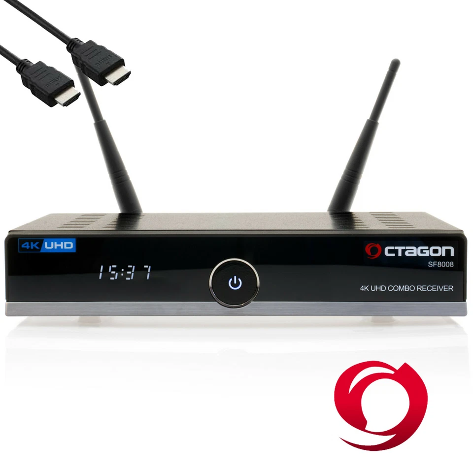 OCTAGON SF8008 Linux 4K Combo Receiver UHD E2 DVB-S2X & DVB-C/T2 USB DUAL WLAN - Bild 2 von 4