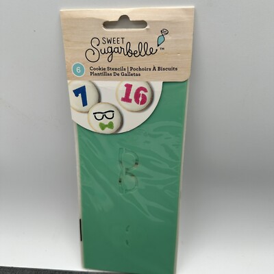 Sugarbelle Cookie Stencils Numbers 0 9 Face Expressions Royal Icing Decorating