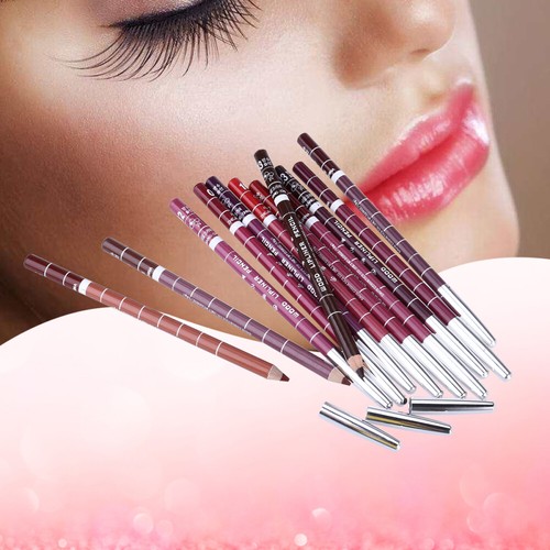 12PCS Easy Apply Smooth Random Color Waterproof Lipliner Women - Picture 5 of 12