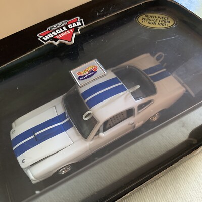 Hot Wheels 1:43 Muscle Car Series 1966 Shelby GT350 White w/Blue