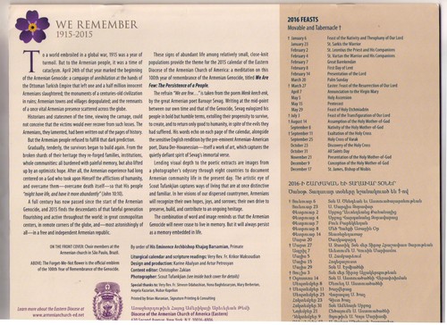 2015 Armenia Calendar 100 Year Remembrance of Armenian Genocide GREAT PHOTOS! - Picture 2 of 2