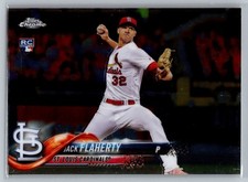 2018 Topps Chrome #4 Jack Flaherty RC CARDINALS Rookie baseball card? NM/MT. rookie card picture