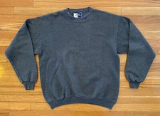 VTG Lee Sturdy Sweats Dark Gray Sweatshirt SZ M 50/50 Made in USA Blank
