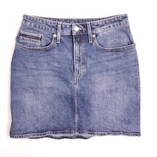 Calvin Klein Jeans Womens Blue Denim Pencil Skirt Size 30