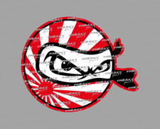 Adesivo JDM MANIAC sticker Japan Racing Tuning OEM Turbo Sun stile decalcomania