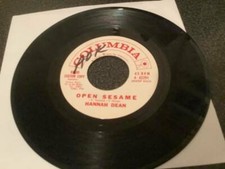  Hannah Dean  Open Sesame / Without Your Love Columbia  DJ 45 