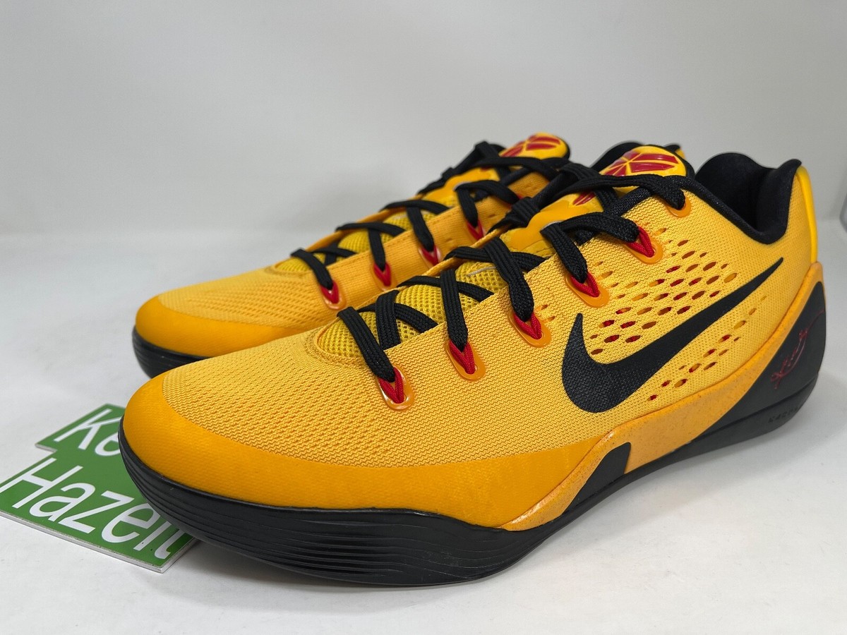 ある丸専用　 Nike Kobe 9 シューズ レッド/ブラック/イエロー 2014 Nike Kobe 9 IX Maroon Red/Gold Basketball Shoes 653593