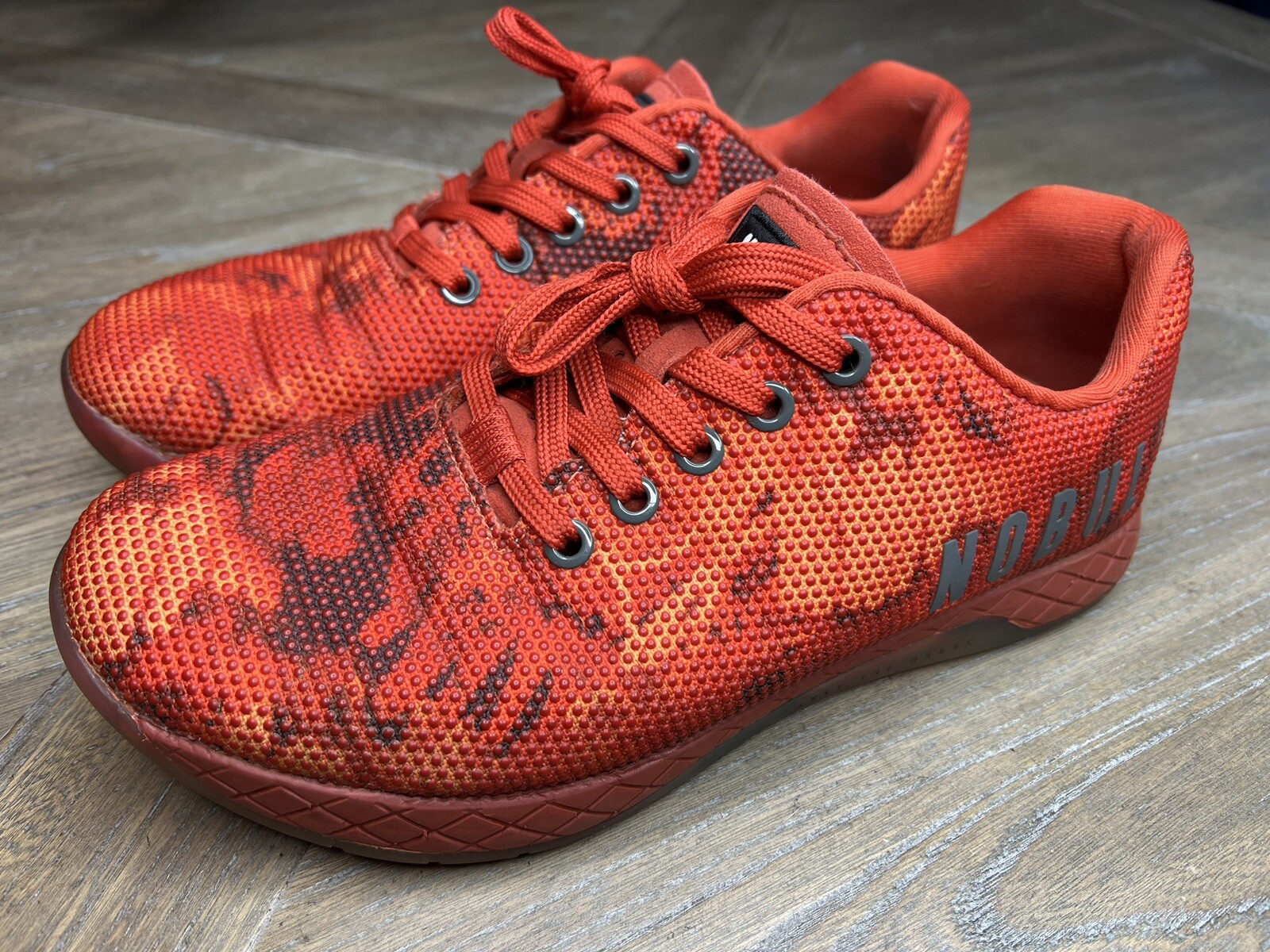 Nobull Orange Fire Camo Training Shoes Men’s Size 7 W… Gem