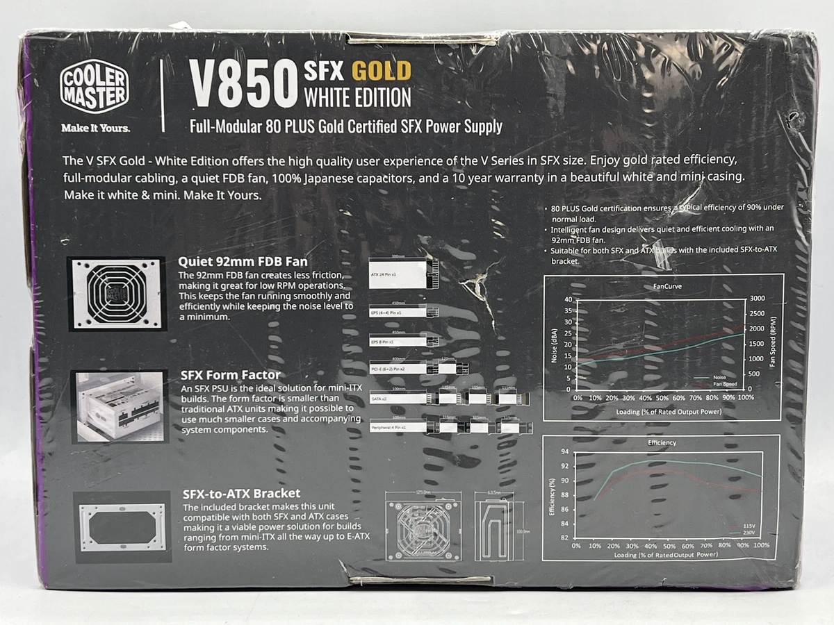 V850 SFX Gold White Edition Full-Modular ATX PSU