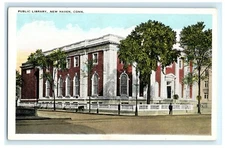 Public Library New Haven CT Connecticut Postcard (AF3)