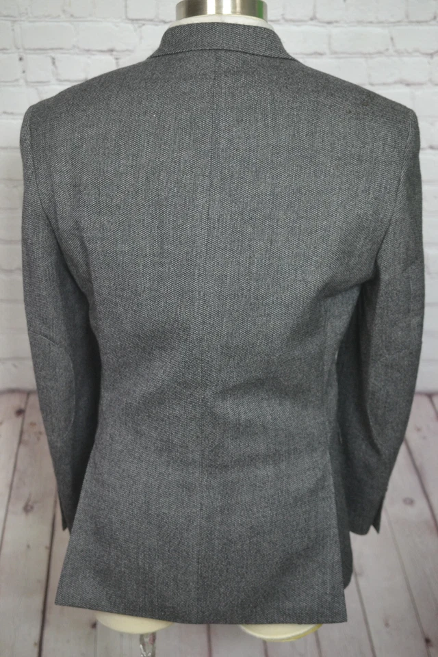 IZOD мужской серый шерсти BARLEYCORN Athletic Fit Sport пальто Blazer куртка размер 44R - Изображение 4 из 4