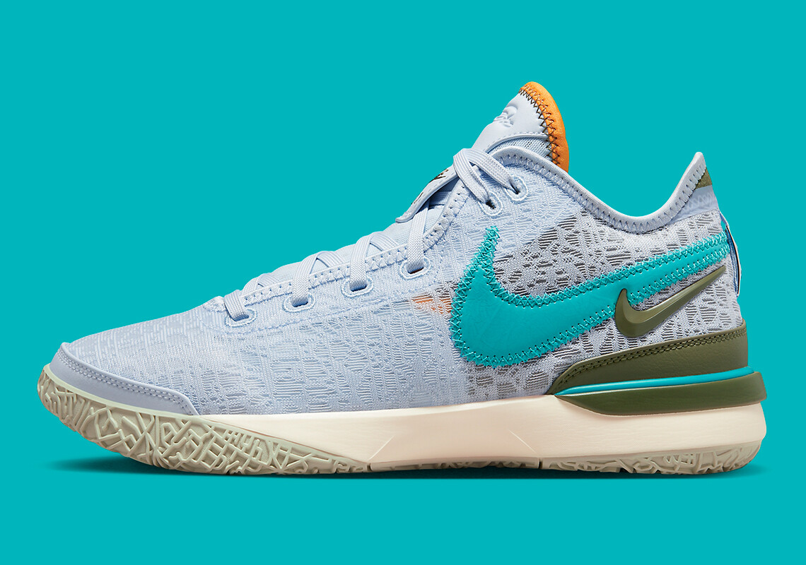 Кроссовки Nike LeBron NXXT Gen Blue Tint Nebula Guava Green DR8784-400 мужские James LBJ