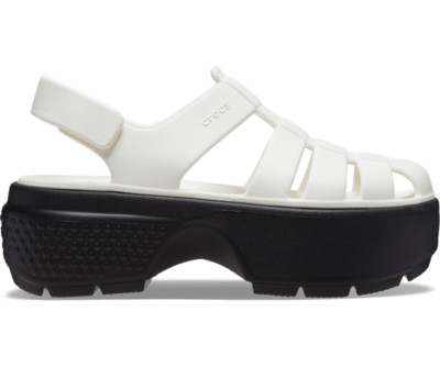 WOMEN'S CROCS STOMP FISHERMAN SANDAL Chalk