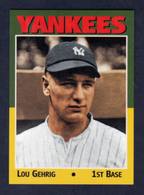 Lou Gehrig '27 New York Yankees / Monarch Corona Good Old Days #1 / NM+ cond.
