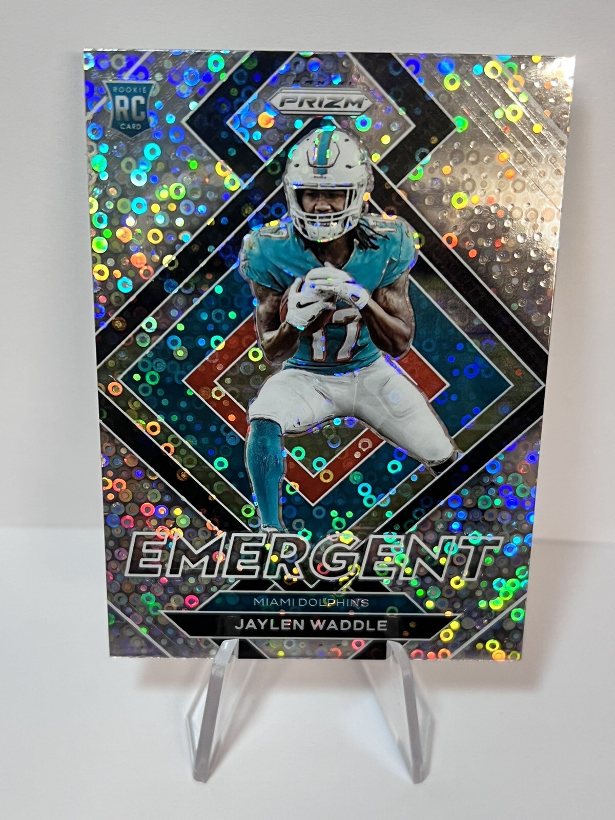 2021 Panini Prizm - Emergent No Huddle Prizm #E-8 Jaylen Waddle (RC) Dolphins