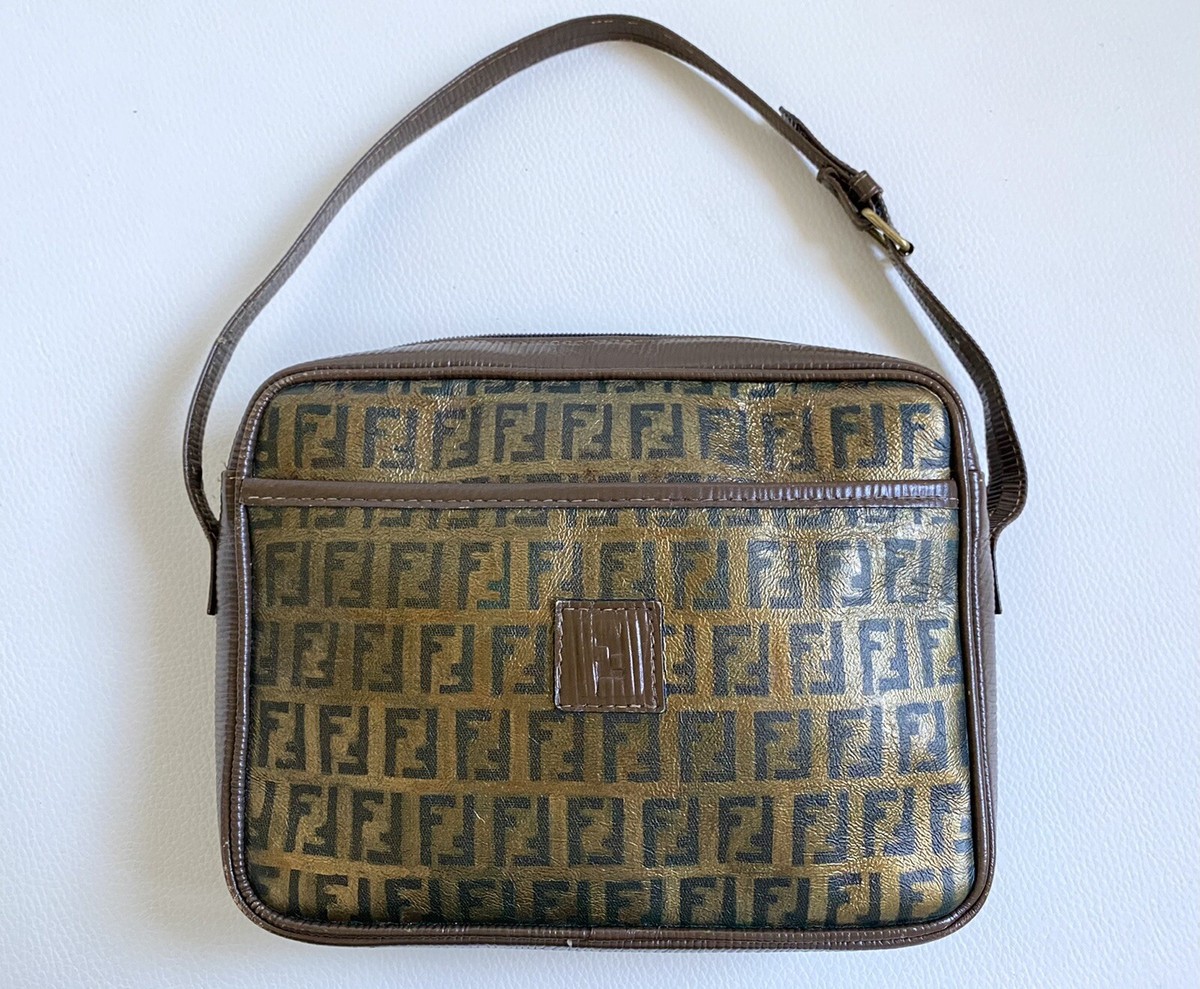 Sac à main monogramme logo FENDI Vintage 1970/1980