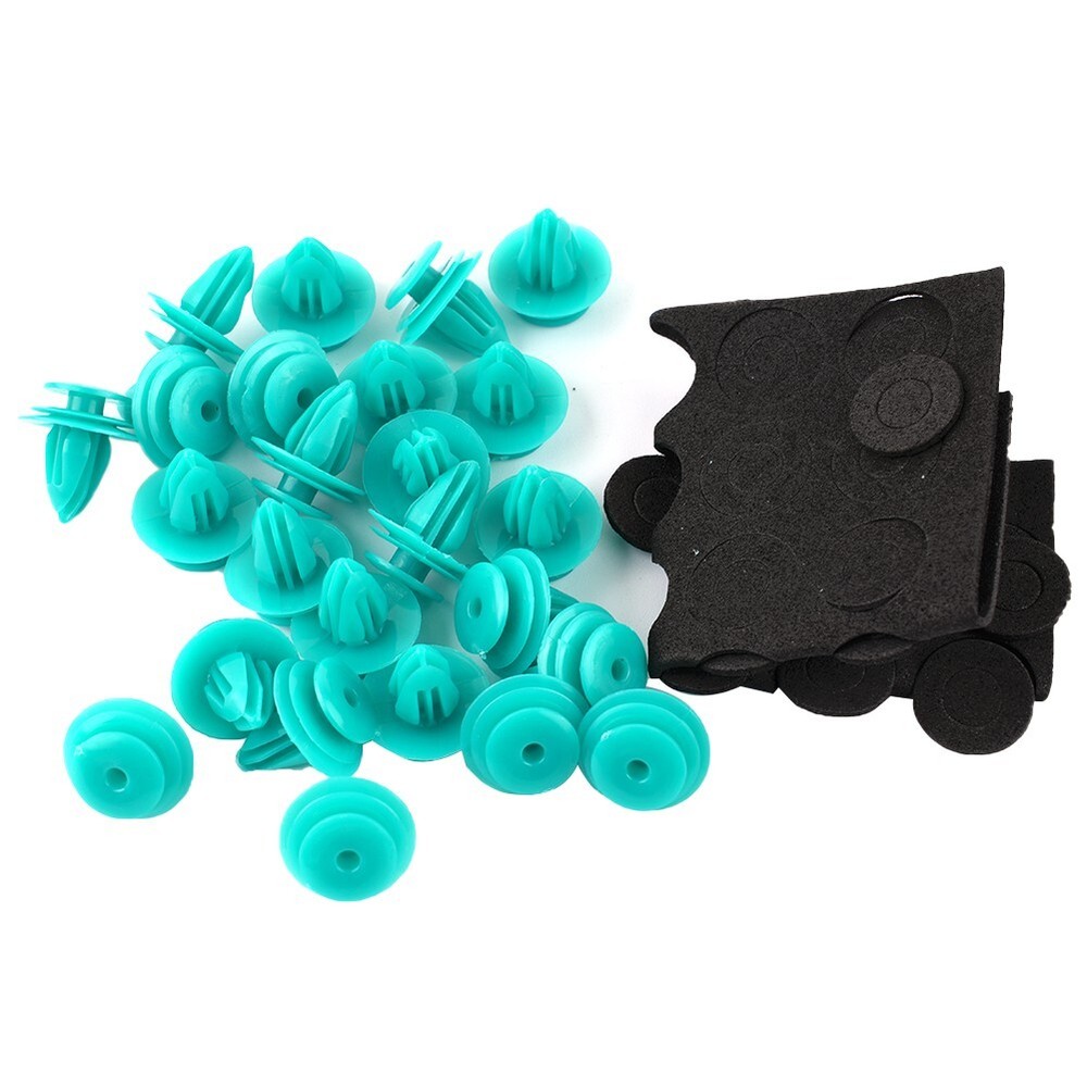 Brand New Green Buckle Parts 1 Set 25Pcs/Set Accessories Plastic Door Trim
