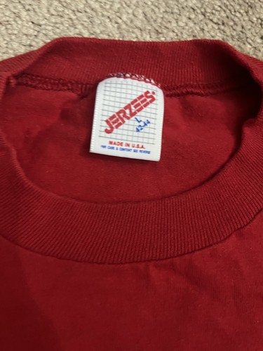 Vintage 90s UNLV Champions NCAA Running Rebels Jerzee T Shirt Red Large Single - 第 2/5 張圖片