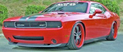 GTS Driving/Fog Light Covers Smoke Set of 2, Fits 2008-2014 Dodge Challenger