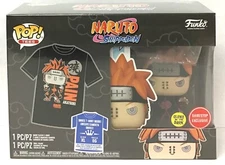 Funko Pop! Naruto Shippuden Akatsuki Pain GITD #934 with T-shirt (XL) Bundle Box