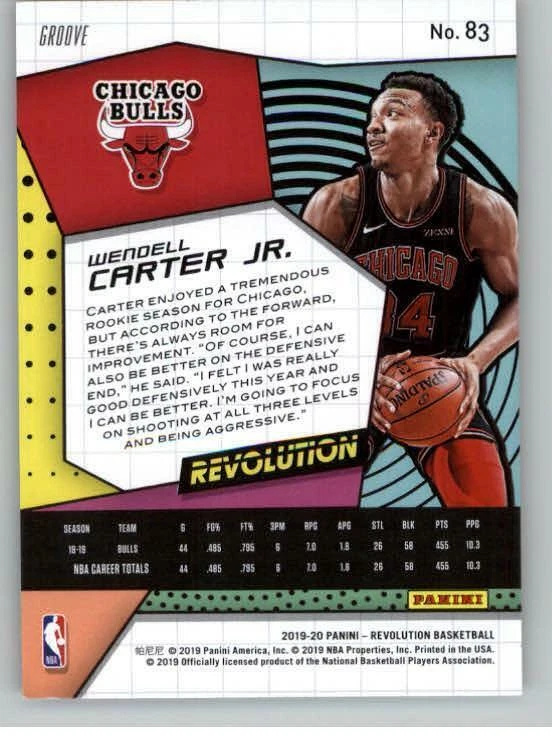 2019-20 Panini Revolution Groove #83 Wendell Carter Jr. (ref 132002) - Image 2 of 2
