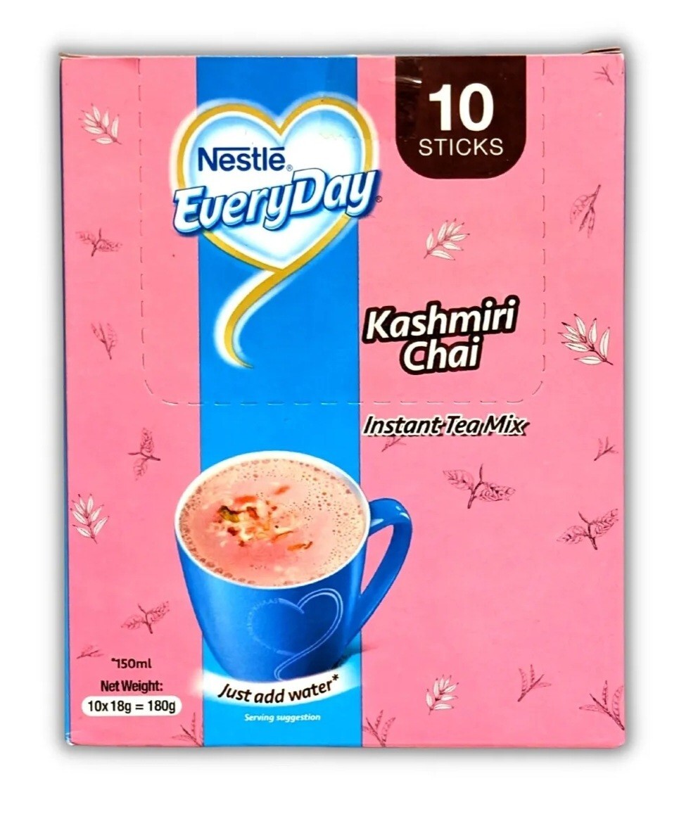 Nestle Everyday Instant Tea Mix Pink Tea (Kashmiri Chai) - 10 Sticks Box