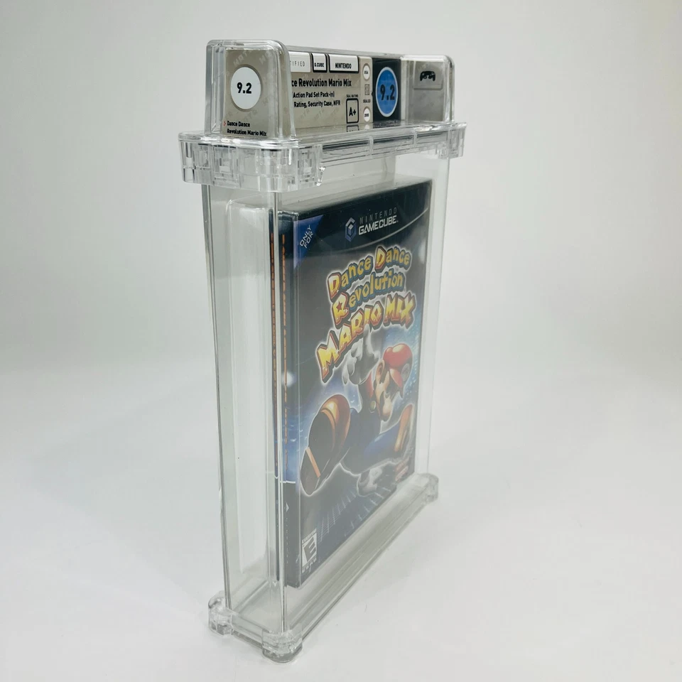 Dance Dance Revolution Mario Mix - Nintendo GC GameCube, NFR Sealed WATA 9.2 A+ - Image 3 of 4