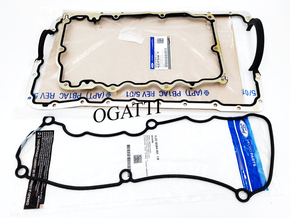 NEW OEM FORD UPPER AND LOWER OIL PAN GASKET COVER VALVE 4.0L V6 SOHC