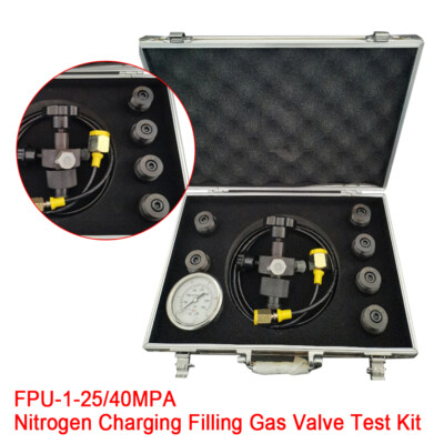 #ad Hydraulic Accumulator Nitrogen Charging Filling Kit Pressure Test Set FPU 1 25 $123.86