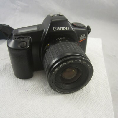 Canon EOS Rebel Film 35mm SLR Camera With 35-80mm Zoom Lens AS IS.