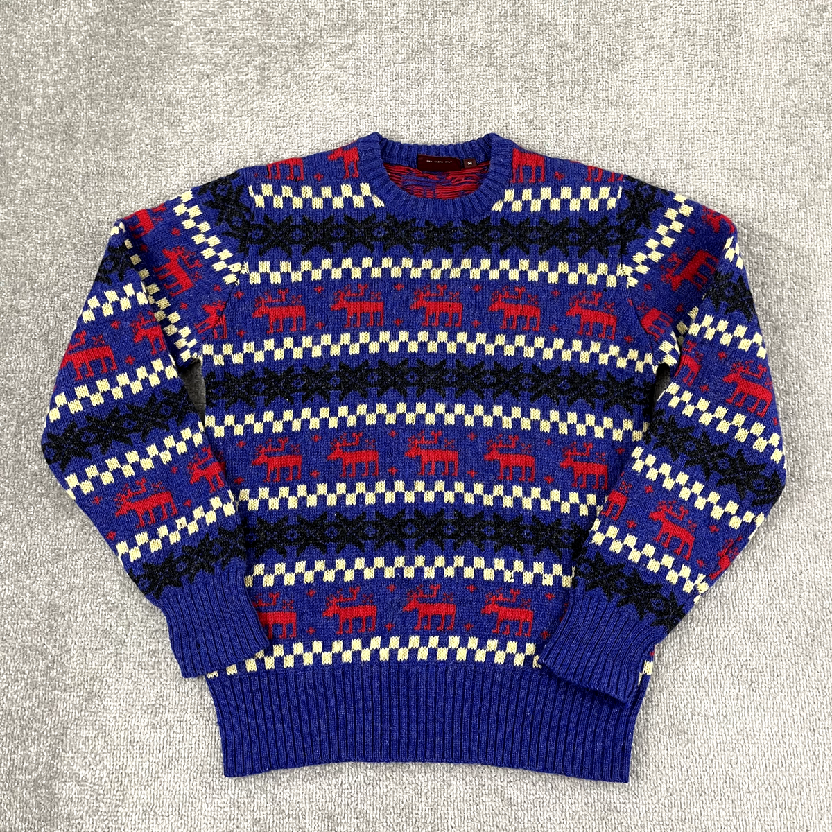 CHAPS RALPH LAUREN Sweater Mens Medium Shetland Wool Crew Neck