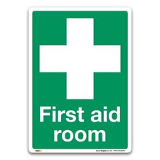 Image of First Aid Room Sign - Self-adhesive Vinyl - First Aid Emergency Safety