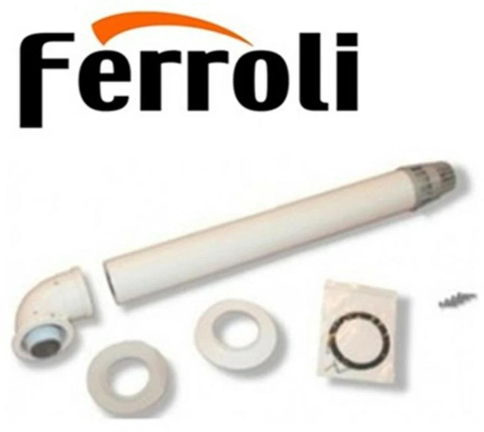 Kit fumi coassiale 60/100 orizzontale caldaie condensazione originale Ferroli