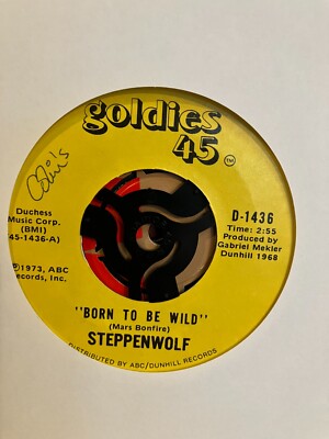 Steppenwolf - Born To Be Wild / The Pusher - Classic US Rock 7'' vinyl record