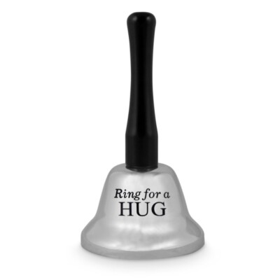 Ring For A Hug Bell Silver Novelty Funny Gag Birthday Gift Bar Man Cave Toy 