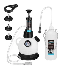 DURATECH 2L Manual Brake Bleeder Kit 3Master Cylinder Adapters Large Capacity US