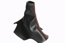 Fits 12-15 Honda Civic Real Leather Manual Shift Boot Wred Stitch