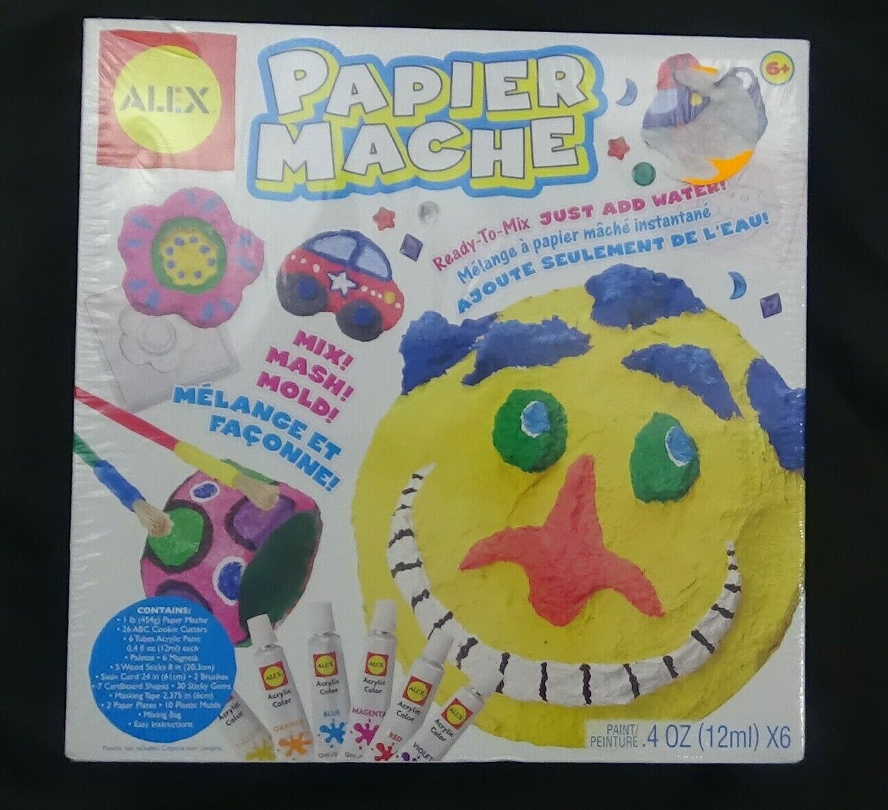ALEX Toy Papier Paper Mache Activity Kit Cookie Cutter Paint