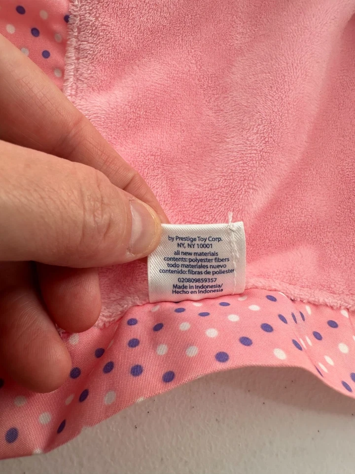 Garanimals розовый плюшевая кукла милый безопасности одеяло 13» атласный лучший друг - Изображение 4 из 4