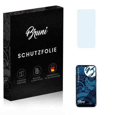 Bruni 2x Folie für Doogee Y8 Plus Schutzfolie Displayschutzfolie
