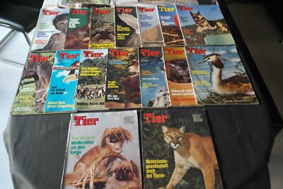  Sammlung 16 x > DAS TIER  Prof. Dr. B. Grzimek Zeitschriften vintage 1971/72