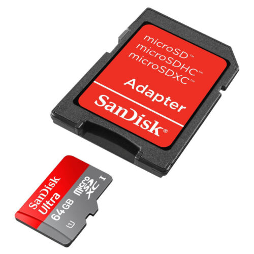 64GB Micro SD SDXC Speicherkarte Karte + Adapter für Sony Xperia Style - Afbeelding 1 van 1