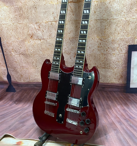 Custom Jimmy Page EDS-1275 Doubleneck VOS Electric Guitar - '69 Cherry IN STOCK - Picture 4 of 12